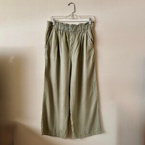 SANCTUARY Lyla Women's Green Wide Leg Crop Pants - EUC
